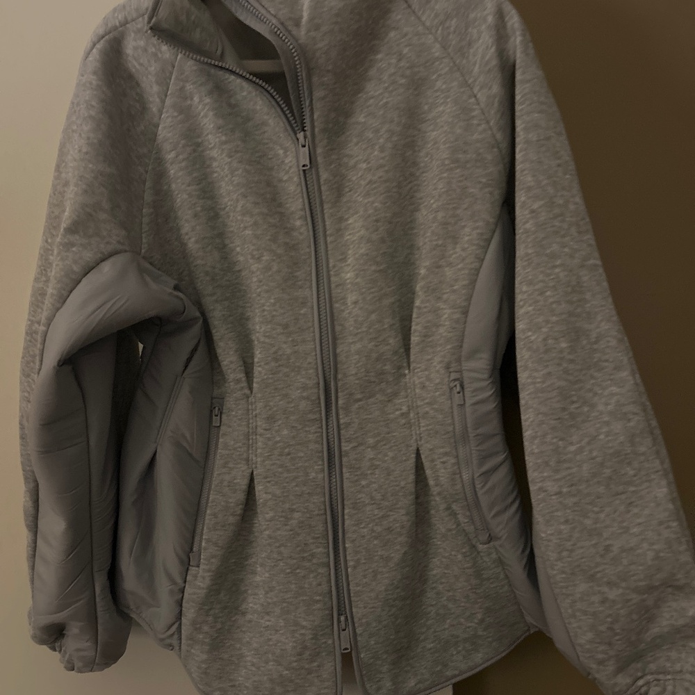 NWT Free people Gia Fleece Jacket Size XL in Grey Retail 168